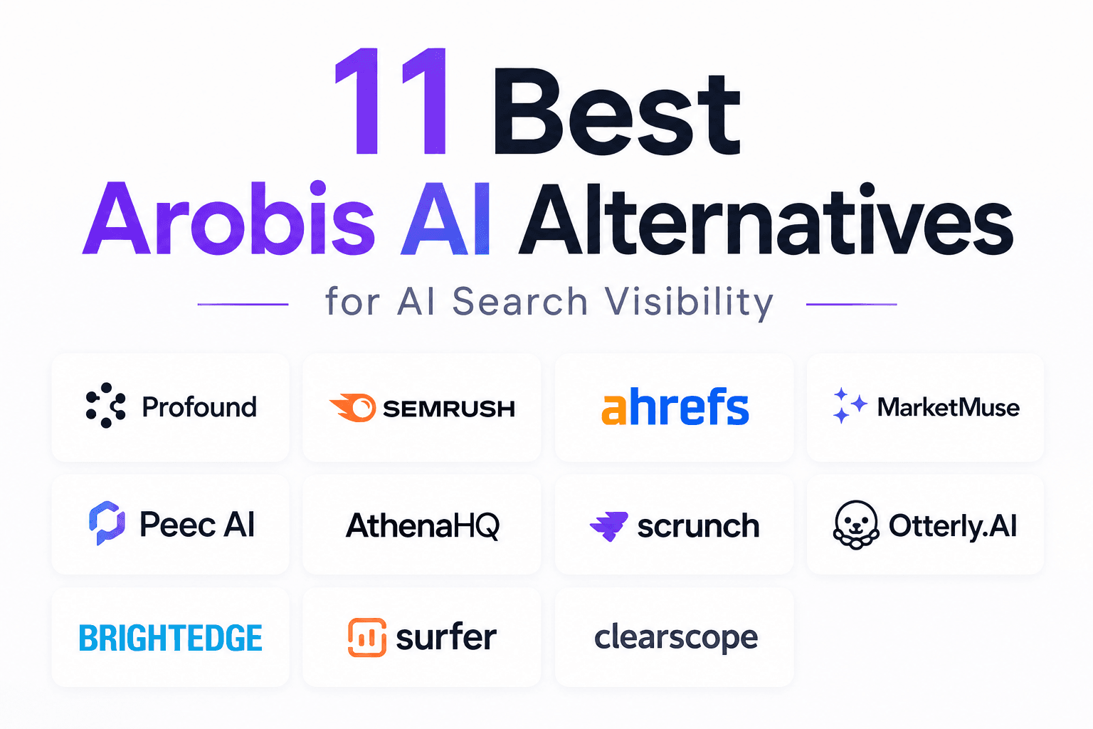 11 Best Arobis AI Alternatives for AI Search Visibility